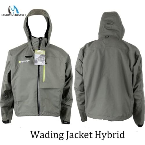 Maximumcatch Waterproof Fly Fishing Wading Jacket Breathable Wader Jacket Clothes M/L/XL
