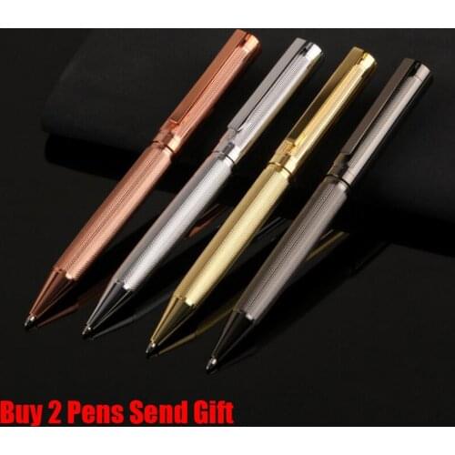 Hot Selling Flower Printing Luxury Metal Ballpoint Pen Business Men Writing Pen Buy 2 Pens Send Gift