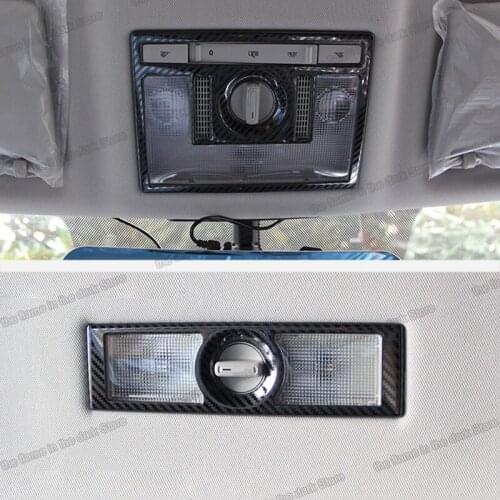 Lsrtw2017 Stainless Steel Car Front Roof Reading Light Skylight Window Swtich Handle Frame Trims for Skoda Kamiq 2018 2019 2020