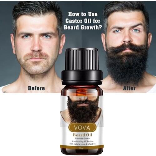 VOVA Beard Growth Oil Hair Follicle Repair Moisturizing Nourishing Beard Essence Hair Growth Soften Enhancer For Men Beard Care