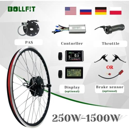 Electric Bicycle Kit 48V1500W 1000W 750W 36V500W Hub Motor Wheel E Bike Ebike Conversion Kit for Bicycle kit bicicleta electrica