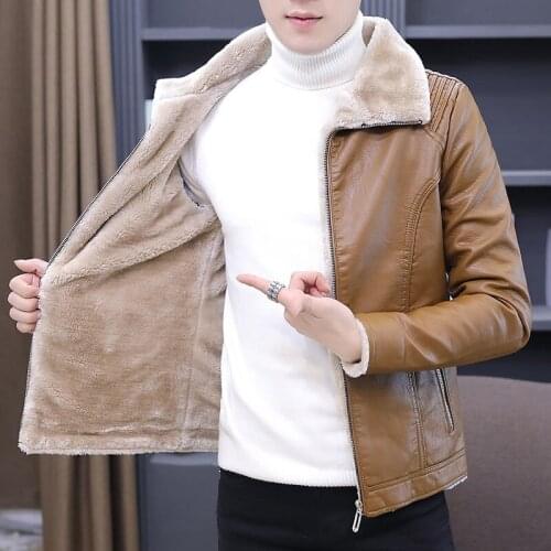 2021 Man Faux Leather Jackets Men High Quality Classic Motorcycle Bike Cowboy Jacket Coat Male Plus Warm Thick Coats M-4XL Q98