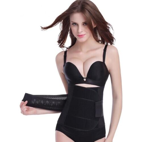 Wholesale Shapers Thin Belly Neoprene Slimming Corset Body Shaper Modeling strap Slimming Belt shapewear waist trainer shaper