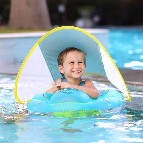 New Upgrades Baby Swimming Float Inflatable Infant Floating Kids Swim Pool Accessories Circle Bathing Summer Toys Toddler Rings