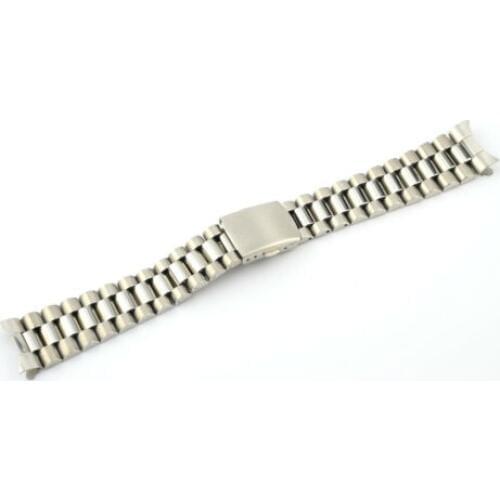 18mm 20mm 22mm Brush Polish Stainless Steel president Watch Strap band curved End fit for rolex watch