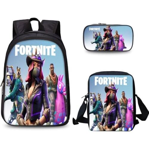 13 inch fortnite kindergarten backpack student schoolbag 3D printing game cartoon animation Backpack