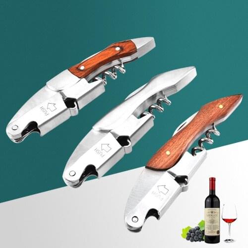 Wine Opener with Foil Cutter Beer Bottle Opener Multifunction Portable Soda Cap Corkscrew Bar Tools Accessories for Wine Lovers
