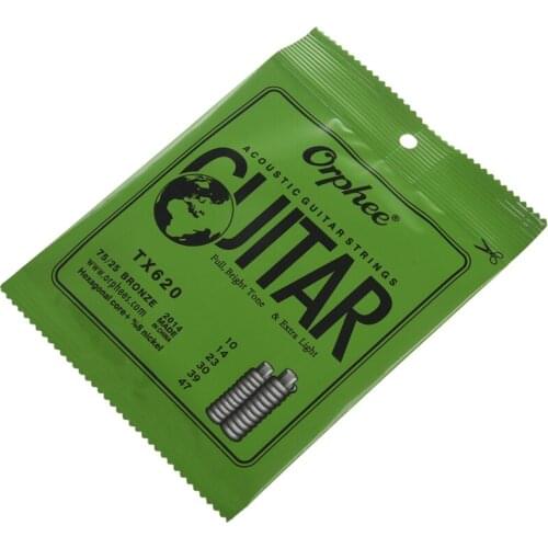 Hot-Orphee 10 Set 6Pcs/Set Guitar String String Super Light Acoustic Guitar Strings