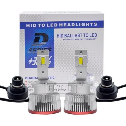 HCDLT 2PCS D2S LED Car Headlight Bulbs 70W 12000LM 6000K White D2S D2R Auto LED Headlamp Plug and Play to Original HID Ballast