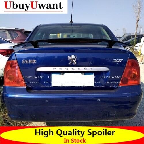 General Purpose Car Styling ABS Material And Surface Carbon Fiber Rear Spoiler For PEUGEOT 307 2007-2011 Universal Car Spoiler