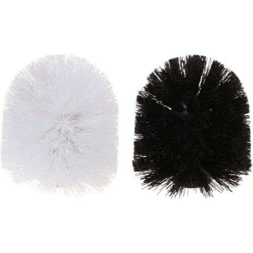 Universal Replacement Toilet Brush Head Holder White Black Clean Spare Tools Toiletborstel Home Bathroom Accessories