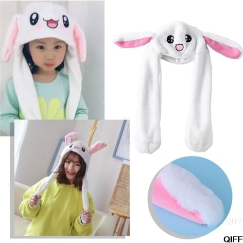 Drop Ship&Wholesale Hot Novelty Magic Rabbit Hat With Moving Ear Plush Toy Gift Kids Toy Party Photo May06