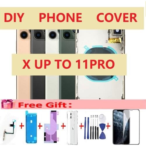 2020 DIY For iphone X Like to 11 Pro High Quality Back Housing Battery Back Cover Housing For iphone XR into 11 pro