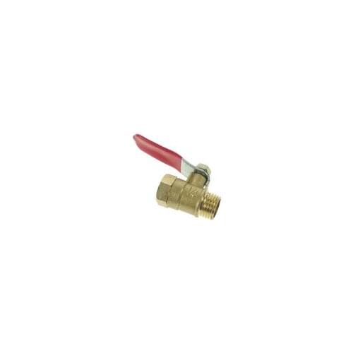 1pcs 1/4" BSP Female to Male Full Ports Connection Air Brass Pipe Ball Valve