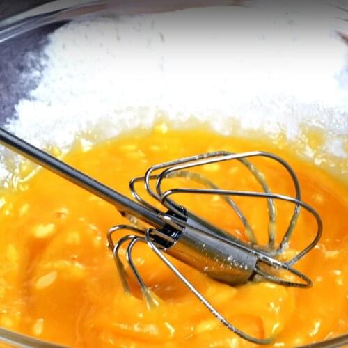 1pcs Semi-Automatic Egg Whisk Stainless Steel Egg Beater Blender Practical Hand Push Mixer Cooking Tools Kitchen Accessaries