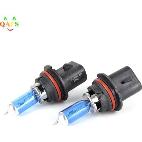 2pcs/lot 12V 100/80W HB5 9007 Super White Car Dark Blue Glass Halogen Lamps Automotive Bulbs Headlights