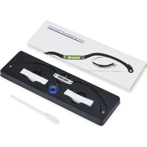 50pcs Microblading Mapping String Ruler Permanent Makeup Pre-Inked Eyebrow Line Mark Ruler Brow Positioning Tool