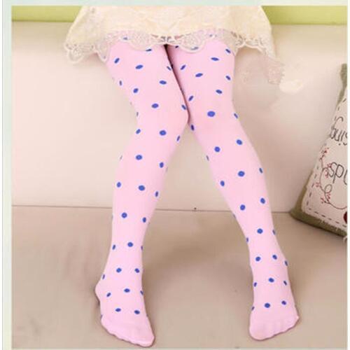 Dot color stockings Full Foot Stockings Tights Cute Clothing Baby Children Girls Tights Kids Dots Velvet Slim Dance Girl Tights