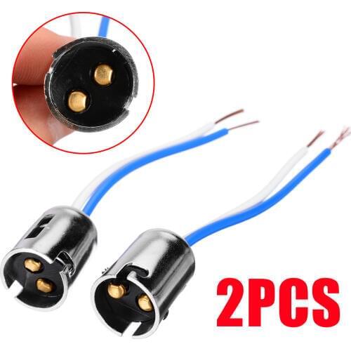 Car Electronics Parts 2pcs Bay15d 1157 Bulb Socket Connector Bayonet Car Tail Brake Bulb Extension Wire Harness Socket