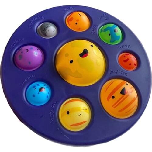 Solar System Fidget Toy Eight Planetary Shape Squeeze Sensory Toy Mini Toy Space Astronomy Educational Toys Party Favors Kids
