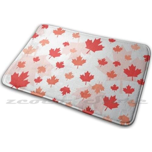 Canadian Maple Leaf Flag Face Mask Mat Doorway Non-Slip Soft Water Uptake Carpet Stay Safe Wear A Every Sale Donation Made To A