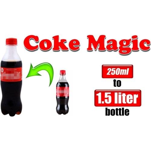 COKE MAGIC Small Coke To Big Stage Magic Tricks Awesome Magic Bag Trickily Gimmick Illusions Party Magic Show Magician Funny Toy