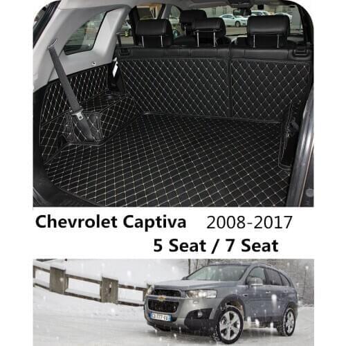 For Chevrolet Captiva 2008-2017 5 & 7 Seat High Grade Full Rear Trunk Cargo Mat Tray Liner Protector Foot Pad