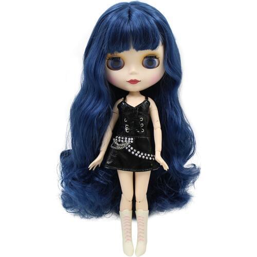 ICY DBS Blyth doll 1/6 toy bjd blue hair matte face Joint body white skin 30cm girls gift