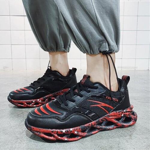 Summer Lightweight Running Man Sneakers Shoes Men Sport Shoes for Mens Sports Shoes Men Black Red Scarpe Uomo Training GMD-0886