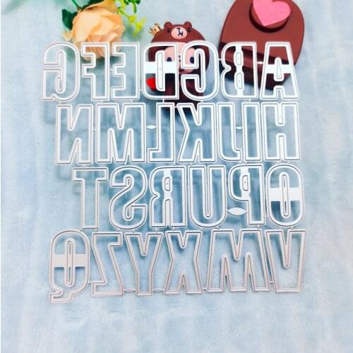 26 English letters Metal Cutting Dies for DIY Scrapbooking Album Paper Cards Decorative Crafts Embossing Die Cuts