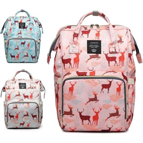 Aminal Nappy Backpack Bag Mummy Large Capacity Bag Mom Baby Multi-function Waterproof Outdoor Travel Diaper Bags For Baby Care