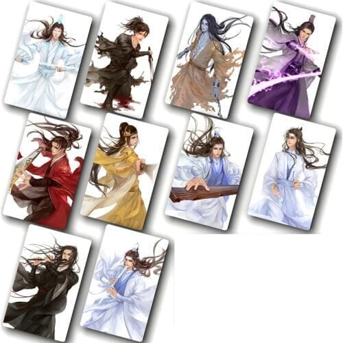 Mo dao zu shi china Anime Card Sticker DIY Decoration Bus ID Waterproof Card Stickers Kids Classic Toys Sticker 100 pcs