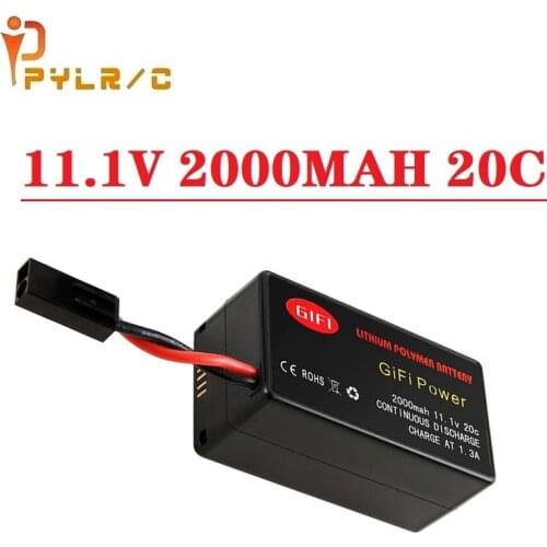 Original 11.1V 2000mAh 20C Recyclable High Power LiPo Battery Designed for Parrot AR.Drone 2.0 Quadcopter Long Flight Time