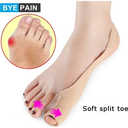 1Pair=2PcsToe Separator Hallux Valgus Bunion Corrector Orthotics Feet Bone Thumb Adjuster Correction Pedicure Sock Toe Spacers