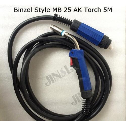 MB25 25AK Welding Torch Gun 5M Air-cooled Euro Quick Connector for MIG MAG Welding Machine Welder 1pcs JINSLU SALE1