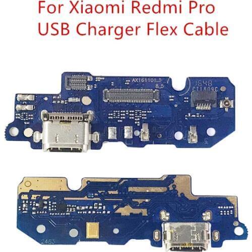 For Xiaomi Redmi Pro USB Charger Port Dock Connector PCB Board Ribbon Flex Cable Charging Port Component Replacement Spare Parts