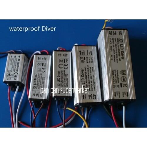 Waterproof LED Driver Lamp Light Power Supply 300mA 600mA 1W 3W 5W 9W 10W 20W 30W 36W 50W 100W Watt Lighting Transformer