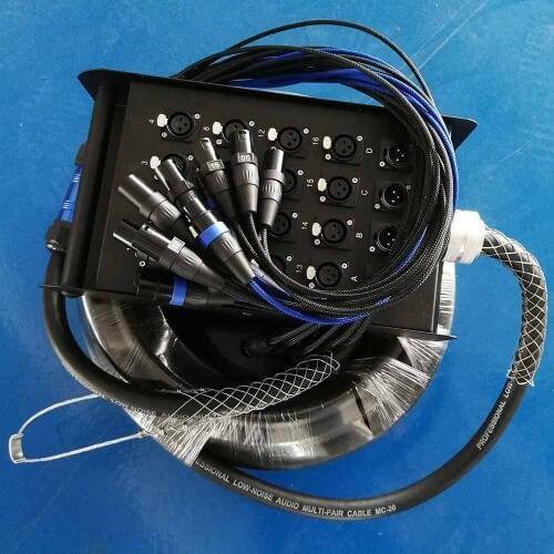 High quality Snake cable 50Ft (15M) 20 Channel XLR 16 Sends 4 Retur Stage Snake cable