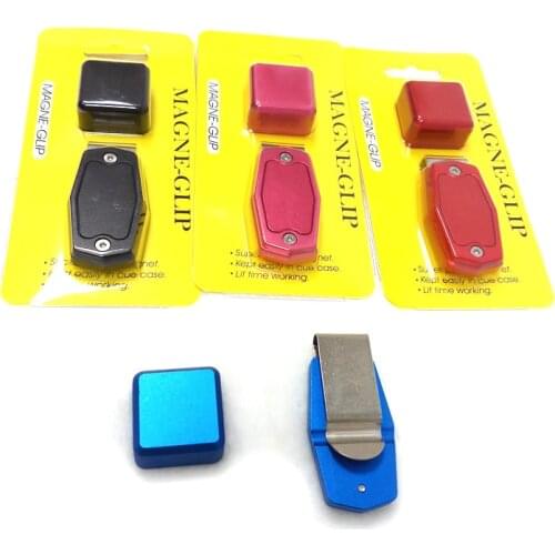 Xmlivet colorful strong magnetic snooker chalk holders can customize Portable Billiards Pool chalk cases accessories