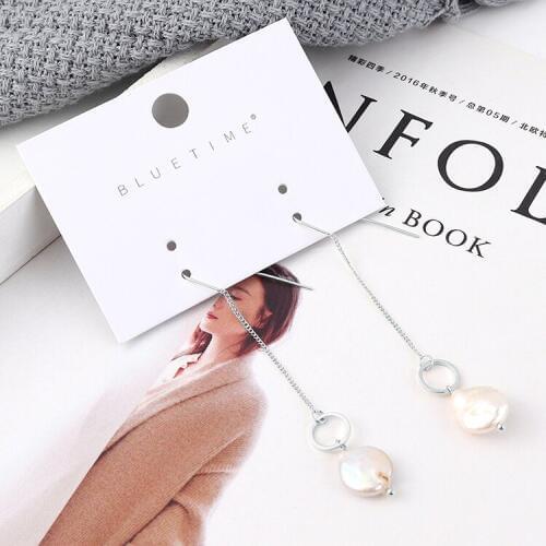 TONGKWOK Bohemia Exaggeration Dangle Earrings For Women Silk Thread Tassel Metal Long Chandelier Earrings #139555