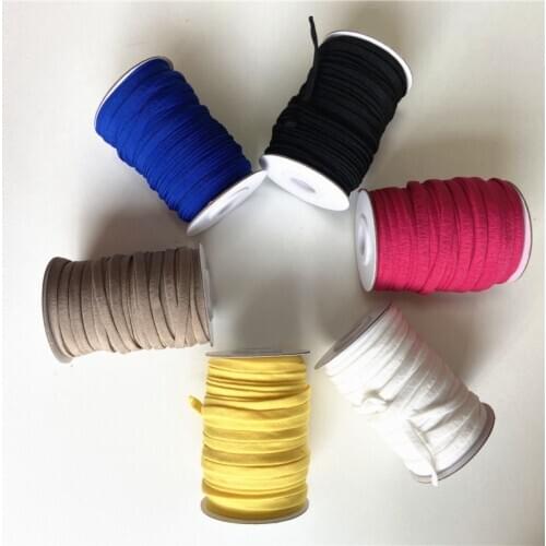 120 meters mix candy colorful elastic coffee yellow fushion black white blue soft elastic string