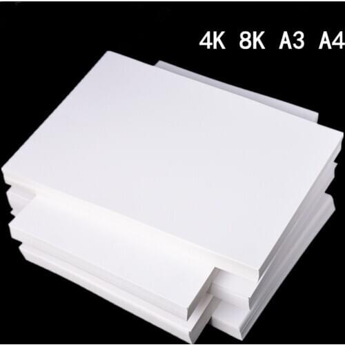 200g White Handmade Cardboard 4K 8K Painting DIY Sketch Art Paper A3/A4 Thick Paperboard Cardboard