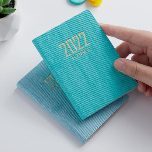 2022 A7 Mini Notebook Time Management 365 Days Portable Pocket Notepad Daily Weekly Agenda Planner Notepad Students Stationery