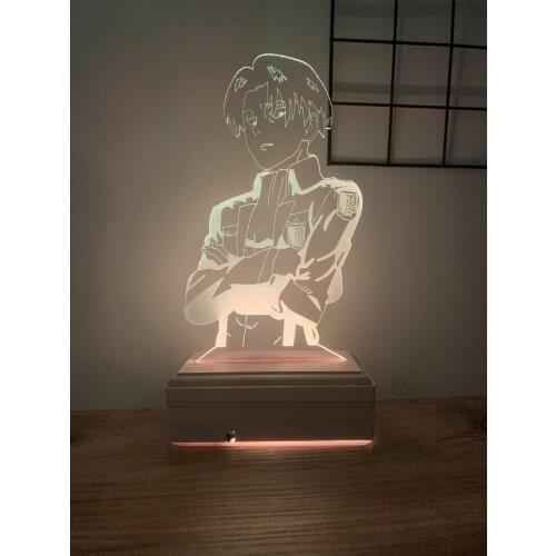 Titan Captain Levi Ackerman 3D Night Lamp