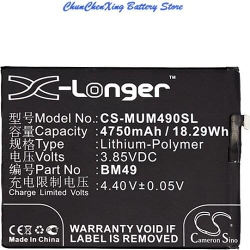 Cameron Sino 4750mAh Battery BM49 for XiaoMi 2016001, 2016002, 2016007, Mi Max, Mi Max Dual SIM, Mi Max Dual SIM TD-LTE 16GB