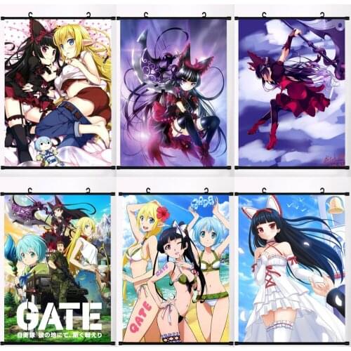 Diamond Painting Anime Gate Cross Stitch Kits Jieitai Kanochi Nite Kaku Diamond Embroidery Full Square Drill Mosaic Home Decor