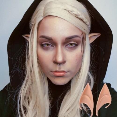 Angel Elf Ears Halloween Party Cosplay Props Performance Masquerade Cos Goblin Light Color Photo Props Kids Adults Costumes