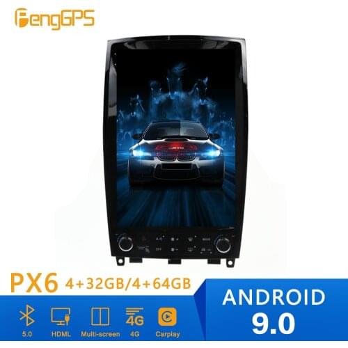 Android 9 PX6 Tesla Style Car Radio Player for Infiniti QX50 EX25 EX35 2006-2015 GPS Navigation Multimedia DVD Player Head Unit
