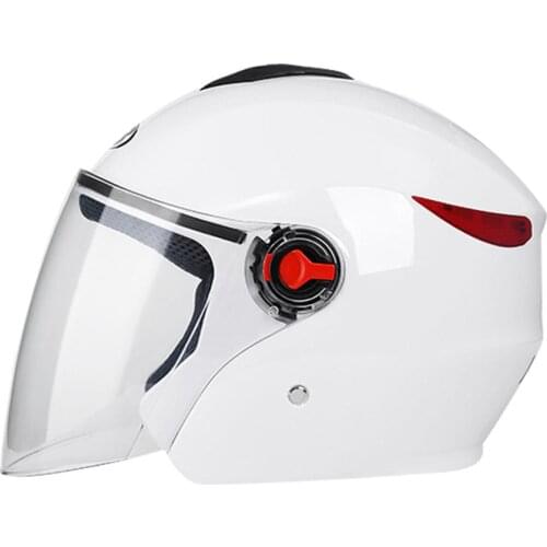 White Japanese Cafe Racer Vintage Motorcycle Helmet Casco Moto Retro Motorbike Fiberglass Helmet Light Weight Open Face Helmet