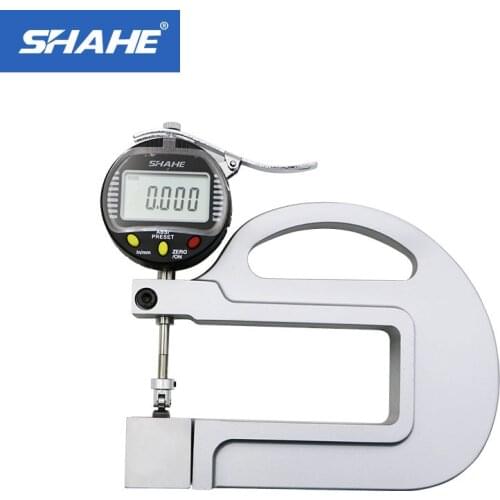 0.001mm Digital micrometer thickness gauge tester thickness meter with Roller Insert paper leatherthickness gauge